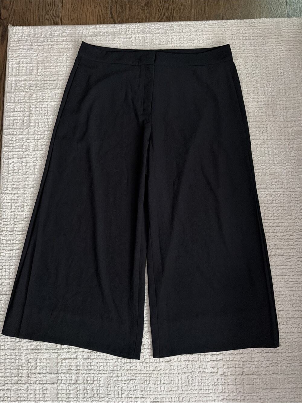 M.M. LaFleur The Zhou Culotte - Eco Heavy Soft Wave - Black - Sz 18 - NWT